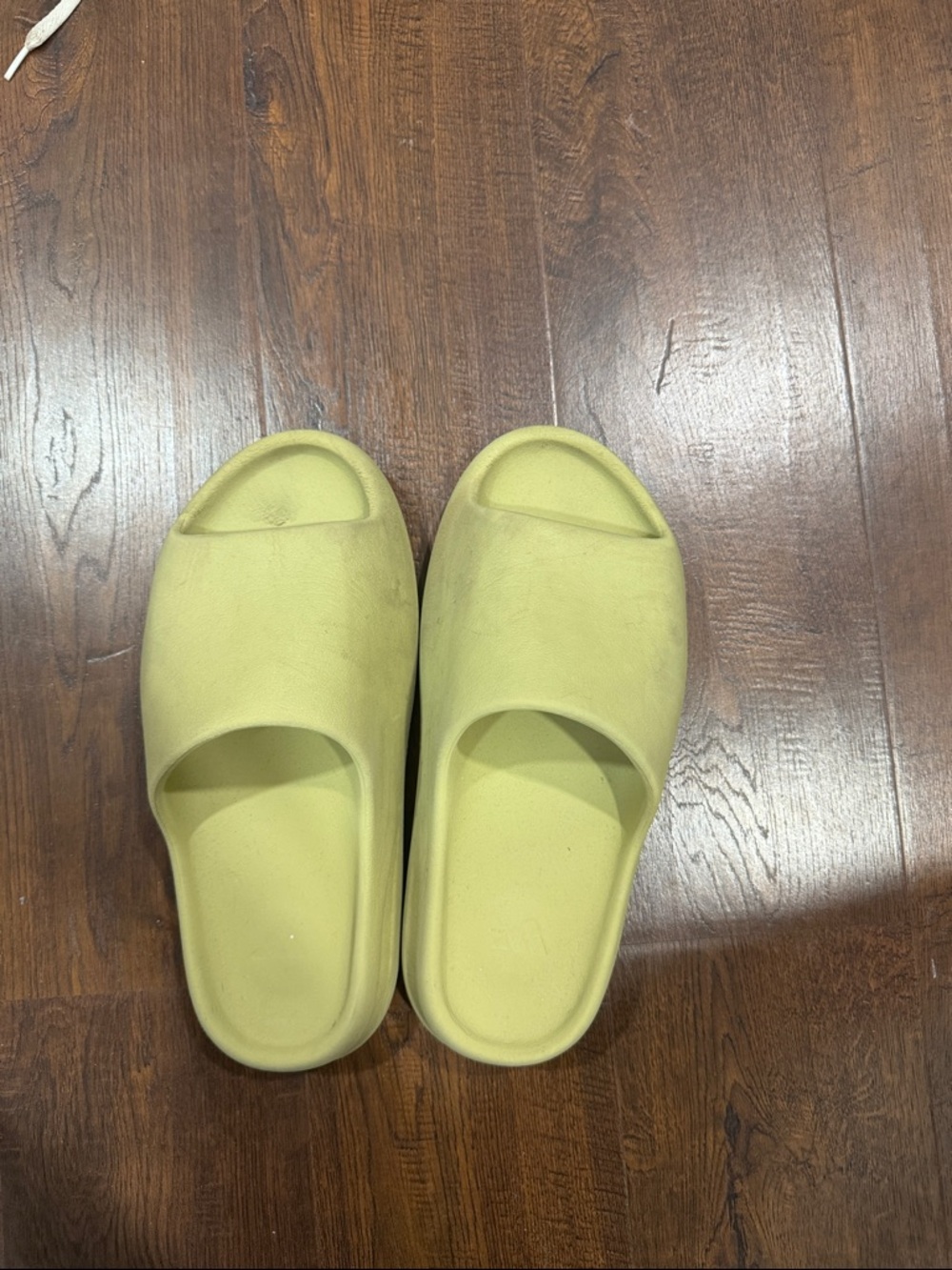 Worn yeezy slides
